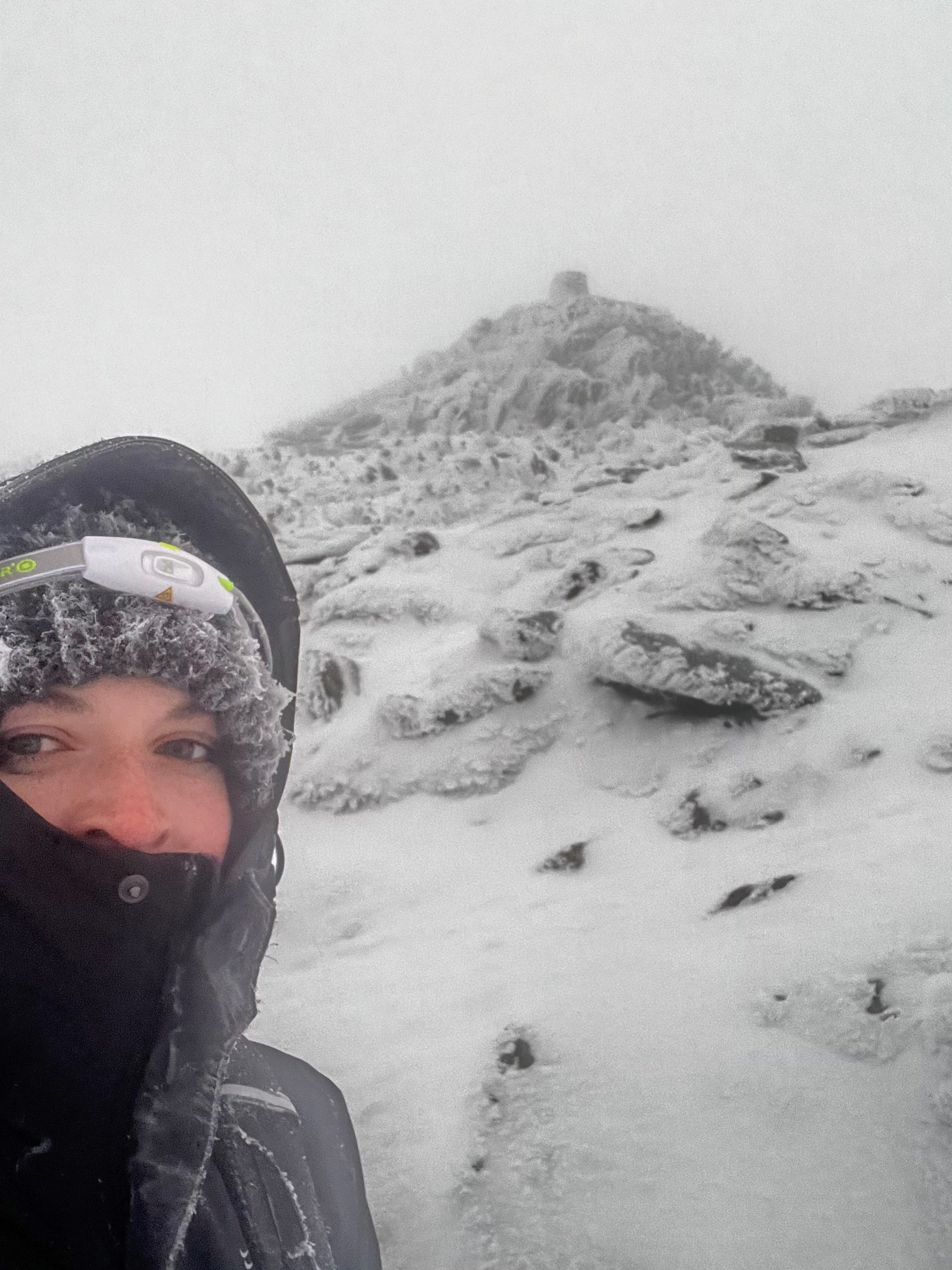 Hannah Mays battled all weathers on Snowdon