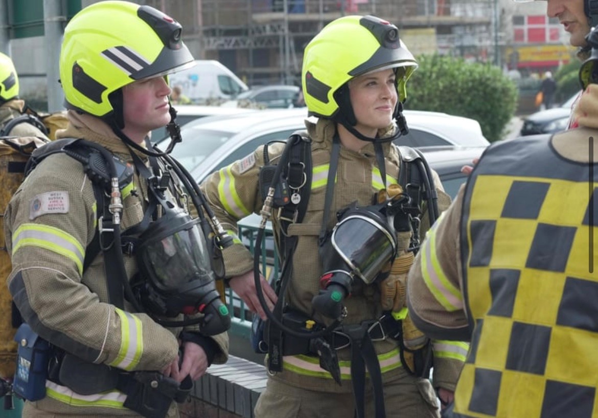 Hannah and her brother are both firefighters