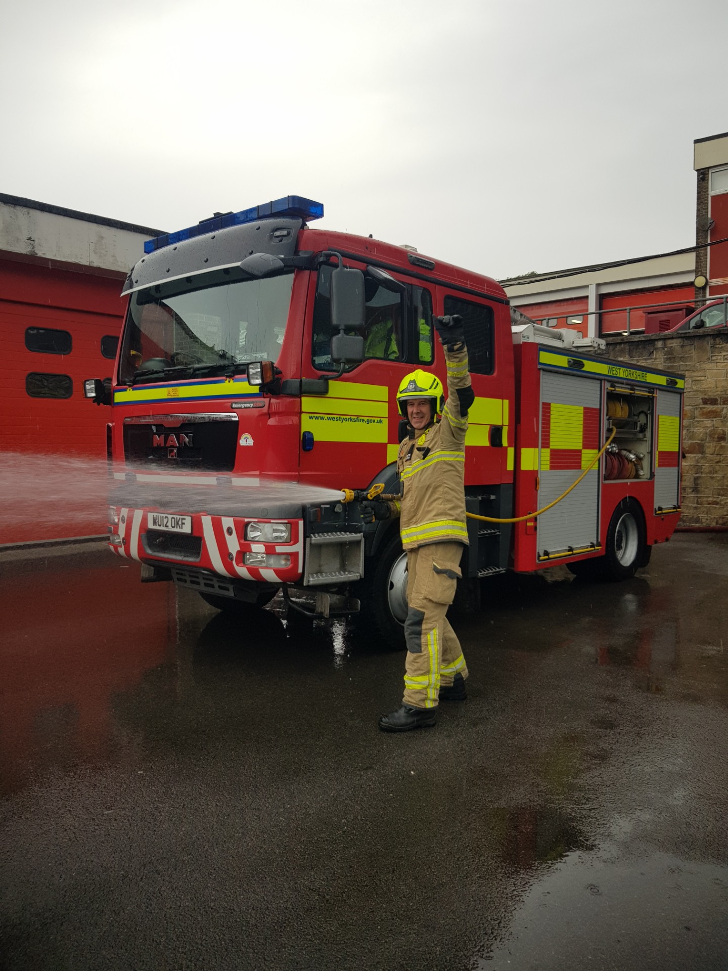 Stewart Warman is an on-call firefighter