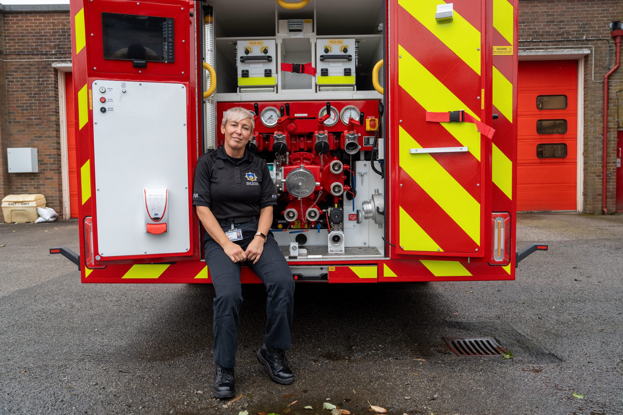 Sam is now back at work as a firefighter