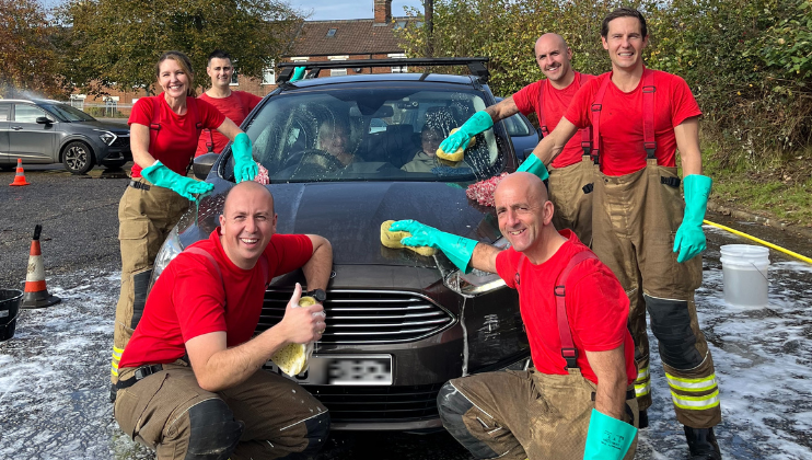 Norfolk FRS raises £18K with day of Car Washes