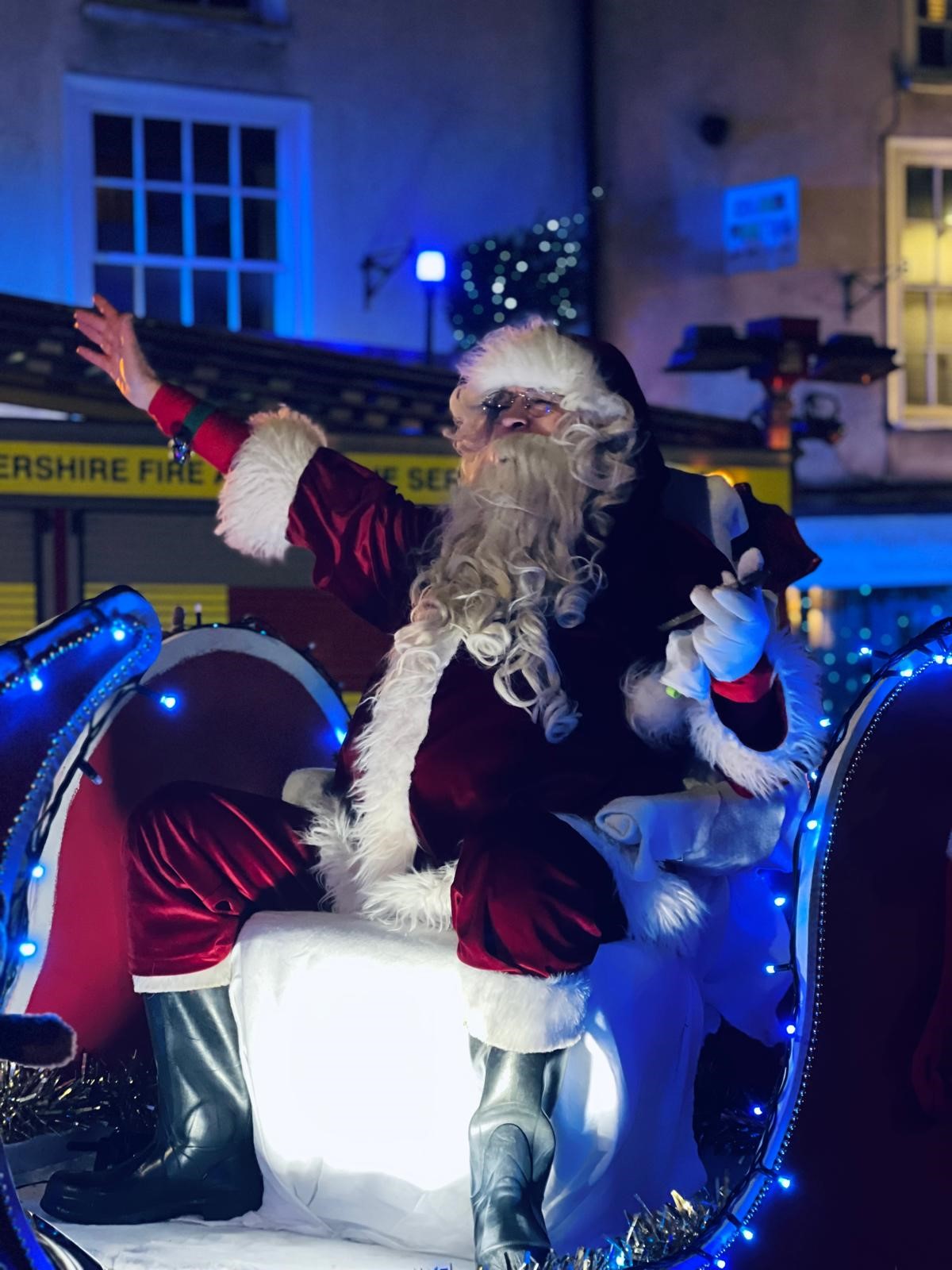 Wotton under edge firefighters Carol float